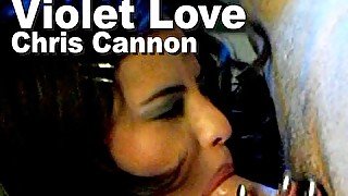 Violet Love & Chris Cannon strip eat suck fuck facial GMDA_NVM22_D