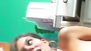 Latina chick masturbates for the camera