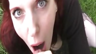 Redhead cum slut wife