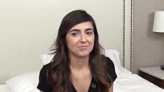 Porn actor fucks cute skinny at the casting
