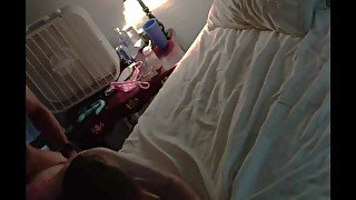 Wife enjoys being bent over side of the bed by young bbc