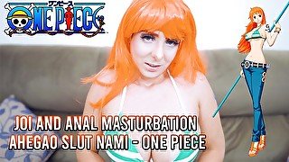 NAMI ONE PIECE - COSPLAY AHEGAO - ANAL MASTURBATION PROLAPSE