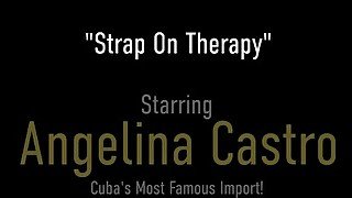 Therapist Angelina Castro Strap On Fucks Insatiable Latina Sexy Vanessa!