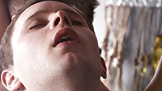 Adam Gets Two Twink Cocks - Aiden Jason, Reece Bentley And Adam Watson