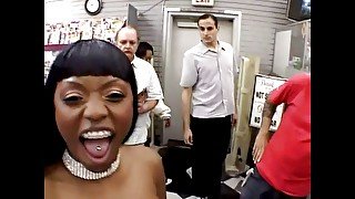 Sexy ebony teen hardly fucked!