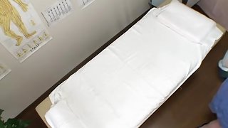 Beautiful Japanese fucked hard in hidden cam massage video