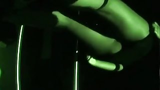 A hot dancer in a club upskirt porno video dancing to the rhythm