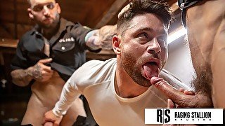 Sexy Hunk Driver Dicked Down By 2 Hot Cops - Skyy Knox, Beau Butler, Tony Dangelo - Raging Stallion