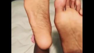 Ebony Teen Soles up close POV