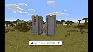 How to easily build a small castle in Minecraft