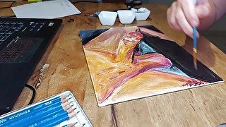 First try on painting a fan's dick - cinnamonbunny86