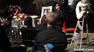 Goth girl marley brinx fucked at the funeral