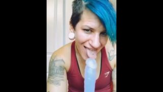 Dildo sucking 