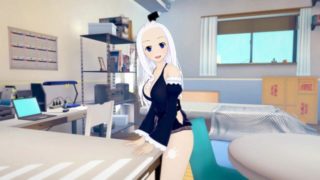 (3D Hentai)(Fairy Tail) Mirajane Strauss masturbation