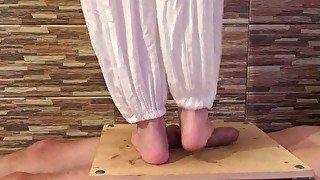 Big Cock Underfeet - CBT Trample