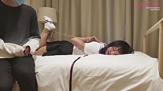 Chinese students 18+ First Bondage Lesson