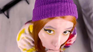 Red hair cutie presented me her ass after blowjob 4K