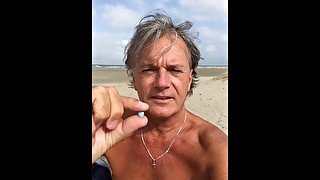 UltimateSlut Christophe NUDE BEACH PART 1