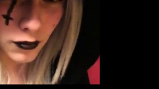 Sexy Emo CD plays with herself