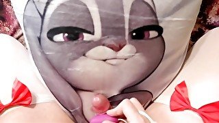 EroNekoKun - Cute Boy masturbation and cum moaning on dakimakura with horny Judy Hopps