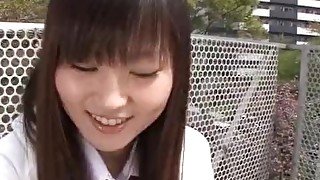 Ryo Asaka starts touching her vag in the show