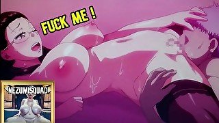 🟡 Hentai reaction busty blonde MILF 🟡