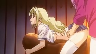 Hentai coed gangbang and swallow cum by some brats