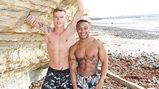 Justin Matthews & Jake Waters in Beach Balls Busting