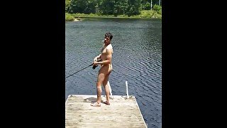 This is just naked fishing is paradise. Part 1 love his sexy tight ass..