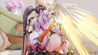 Mercy And Widowmaker Both Want To Suck A Big Dick