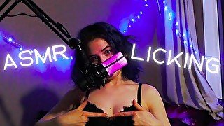 ASMR LICKING🖤 MICROPHONE 🖤🤍