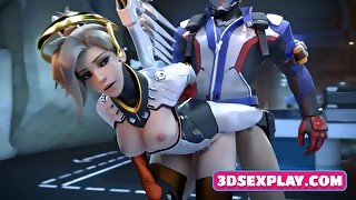 Cartoon Hot Mercy Is Used As A Sex Slave