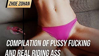 Compilation of pussy fucking and real riding ass