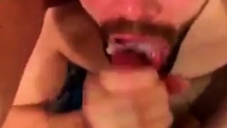 Bearded Stud Loves Cum