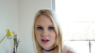 Blonde teenager rides her stepbrothers rod