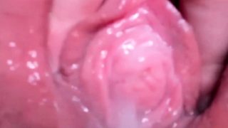 Incredible Open Pussy Closeup Ejaculation in HD