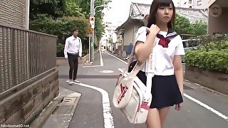 Very Hot Censored Clip With Shy Japanese Schoolgirl