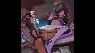 Futa Tracer Fucking Futa D.Va {Overwatch Futa Porn}