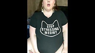 BBW Stella Masturbates in Tightest Shirt  FREE  1080P