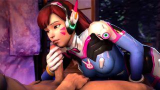 3DX Animated DVa Suck a Huge Long Dick