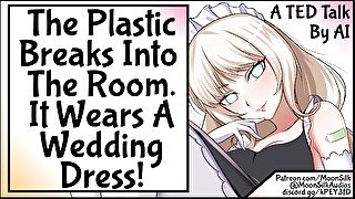 The Plastic Breaks Into The Room, It Wears A Wedding Dress!