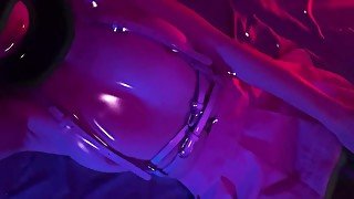 ♡ ANDROID-GIRL IN HARNESS SHOW HER BODY PART 2 ♡