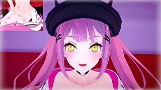 Vtuber - Futa Tokoyami Towa  Swap Male taker Pov HENTAI 3D