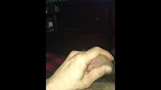 Hard dick with cum shot