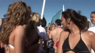 Sexy babes having fun on the beach