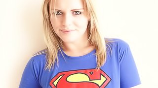 Superman Babe Showing Her Big Boobs