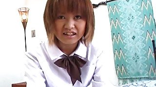 Hot Ran Mikami school girl masturbation