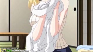 Hentai teen with biggest tits gets fucked