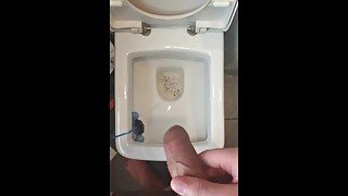 Pissing with the perfect cock