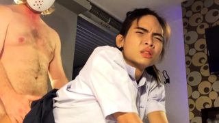 Ladyboy Schoolgirl Ploy Fucked